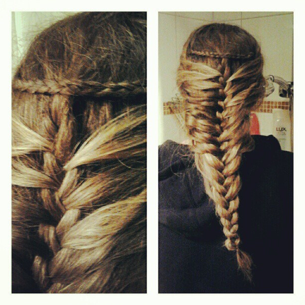 Now this, this is a real mermaid braid :) I did this one on my cousin Tabita.